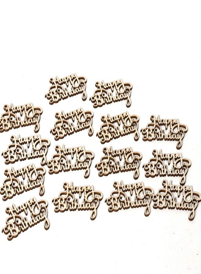 orgner Wood Happy Birthday Laser Cut Slice Hanging Home Decor Ornament - Image 2